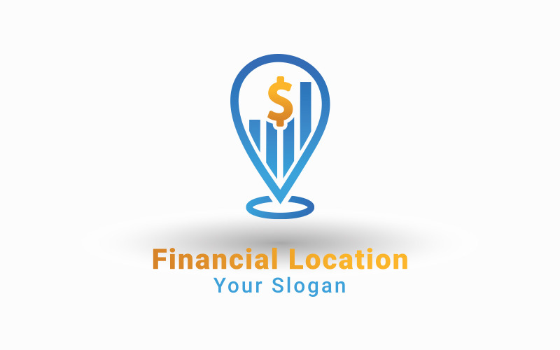 Finanční umístění Logo, Účetní Logo, Umístění Logo šablony