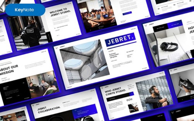 Jebret — Шаблон Keynote для бизнеса