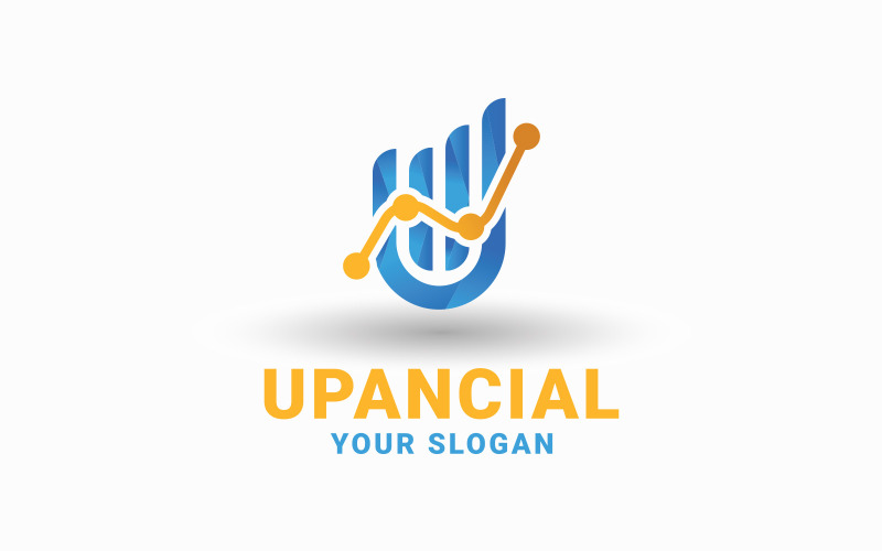 Marketingové a finanční obchodní logo, logo U Finance, účetní logo