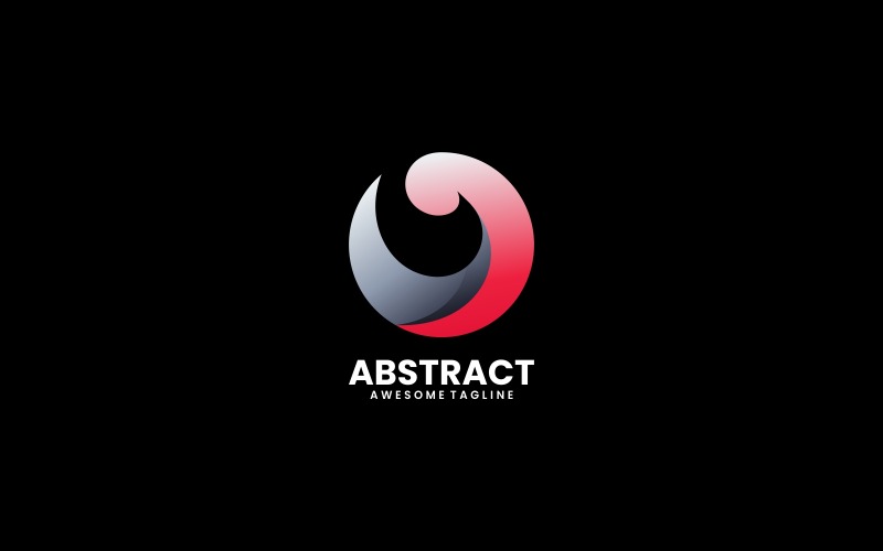 Logo gradiente di colore astratto 3