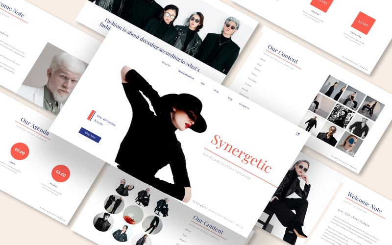 Synergetic Fashion Google Slides Template