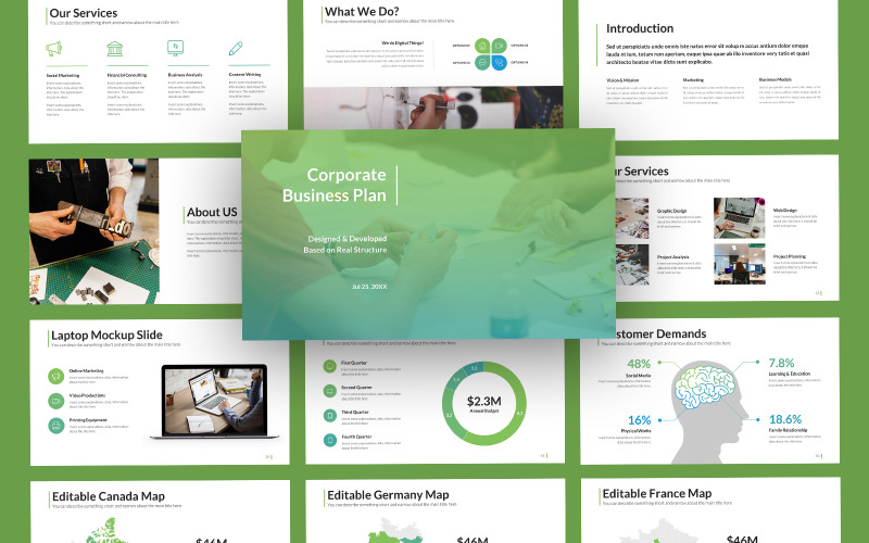 Корпоративный бизнес Шаблоны презентаций PowerPoint