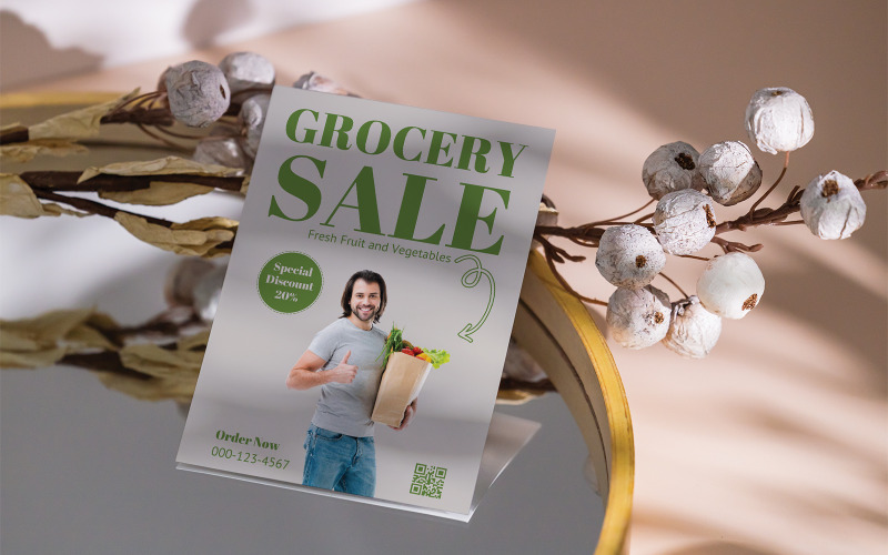 Modèle de Flyer de vente d'épicerie