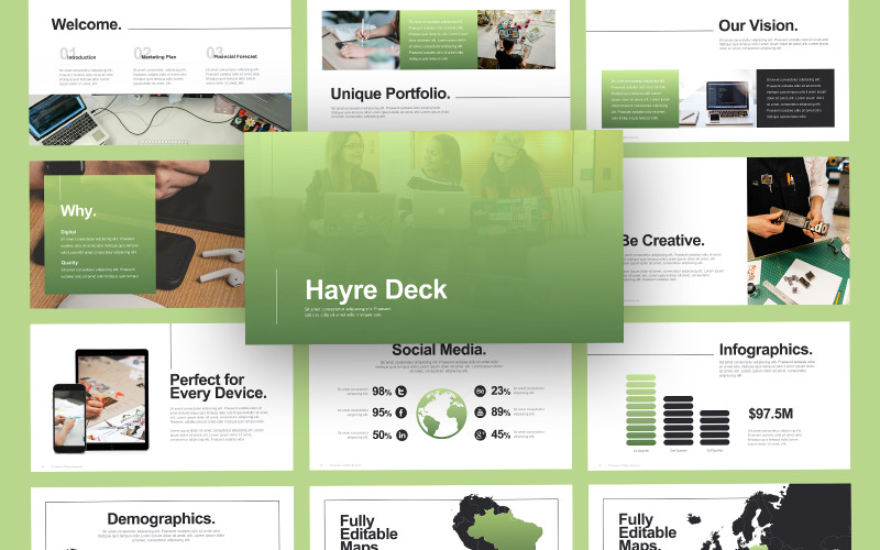 Modello PowerPoint - Affari moderni di Hayre