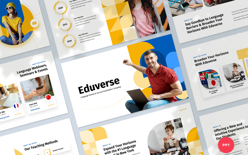 Modello PowerPoint per la presentazione del corso di lingua