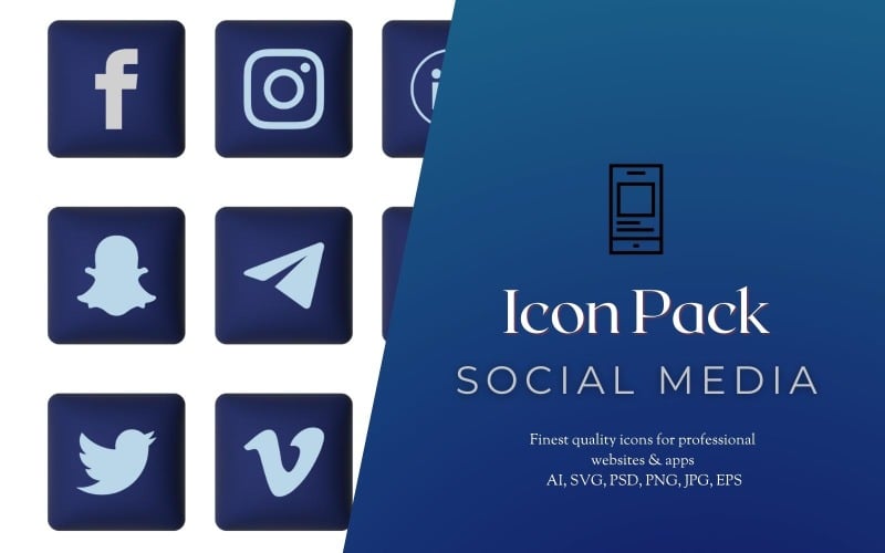 Iconos sociales 3D (15 iconos)