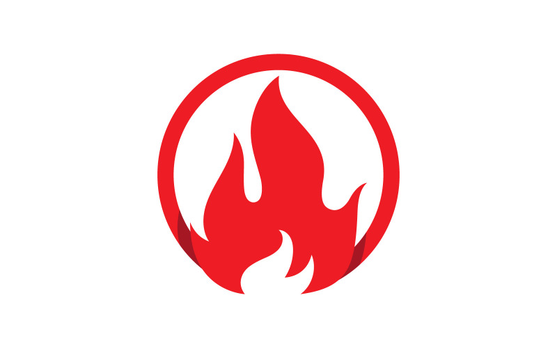 Вогонь полум'я Векторні ілюстрації дизайн V10