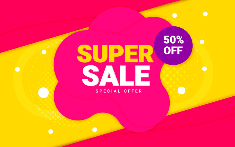 banner de marketing de venta con diseño de reducción de precio