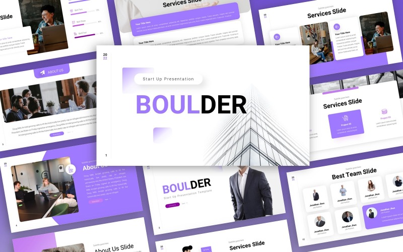 Boulder – стартовий багатоцільовий шаблон PowerPoint