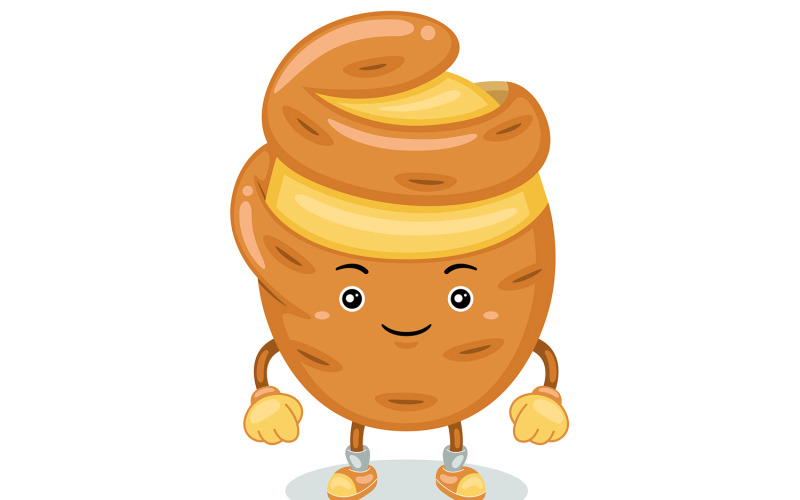 Pommes de terre mascotte caractère Vector Illustration