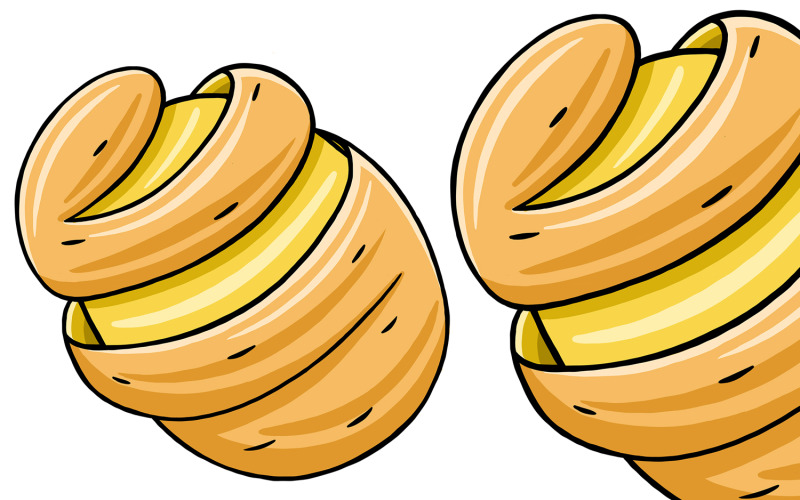 Illustration vectorielle de pommes de terre