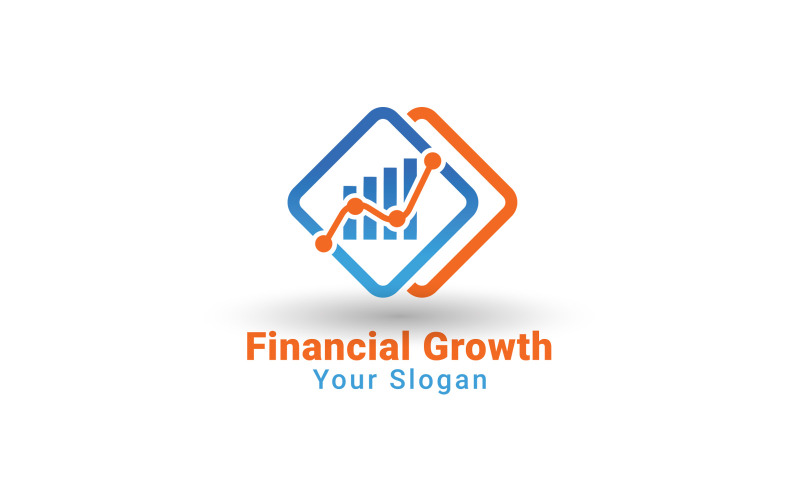Logo della posizione finanziaria, modello del logo della contabilità