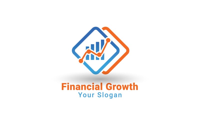 Логотип финансового местоположения, шаблон логотипа бухгалтерского учета