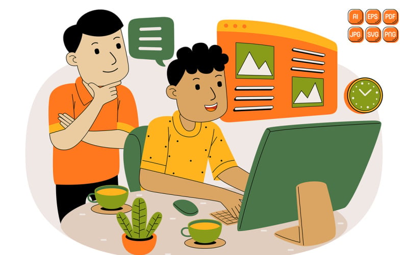Teamwork-Vektor-Illustration #10