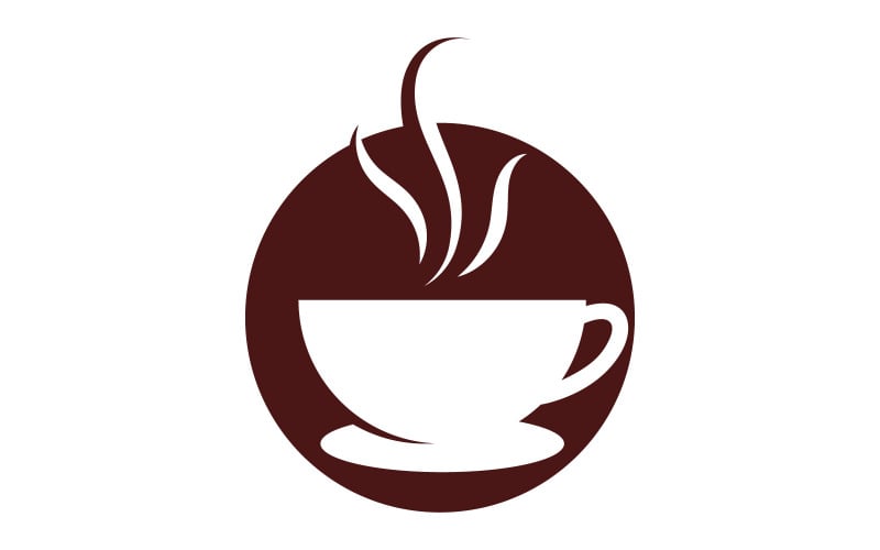 Tasse à café Logo café vecteur icône design V9