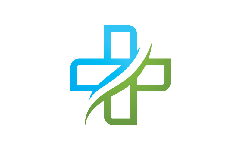 Logo médical signe modèle vector illustration design V5