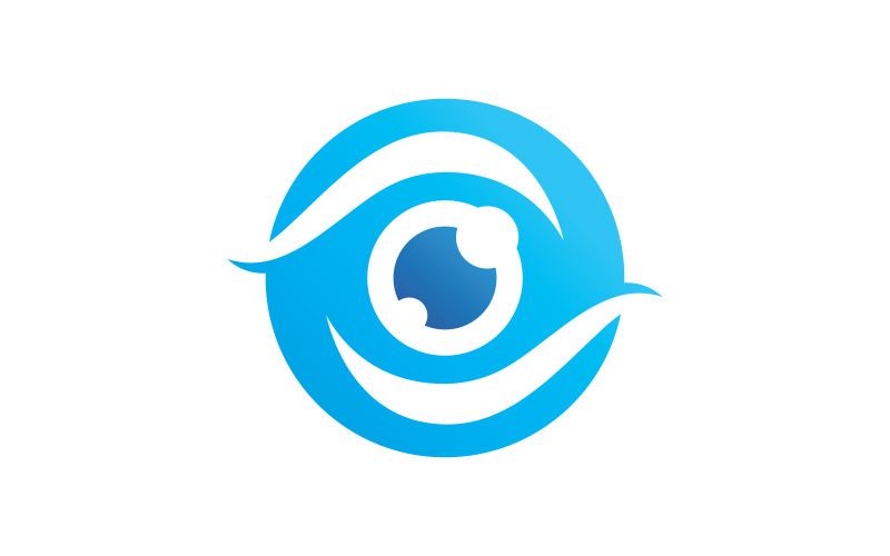 Creatieve oogzorg Logo ontwerpsjabloon V5