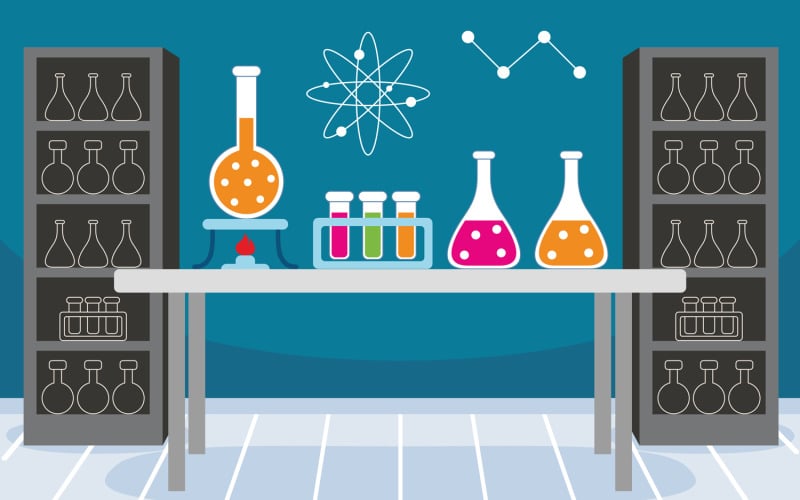Illustration vectorielle de l'industrie du laboratoire