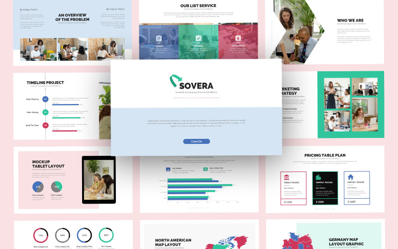 Sovera Corporate Business PowerPoint-Vorlage