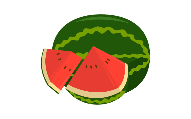 Logo di pezzi di frutta di anguria