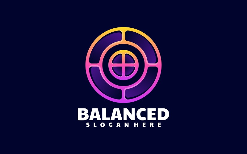 Abstract Balance Line Art Logo #305375 - TemplateMonster