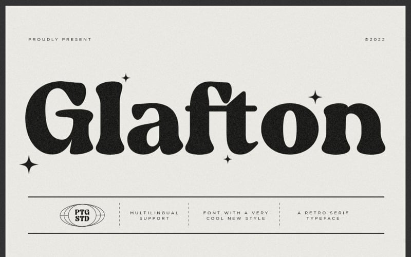 Glafton | Retro Serif Yazı Tipi
