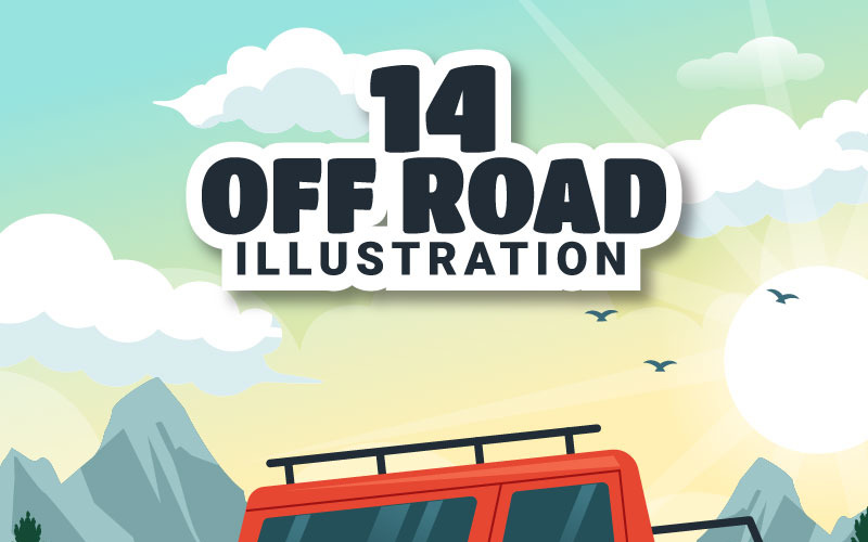 14 Off-road voertuigillustratie