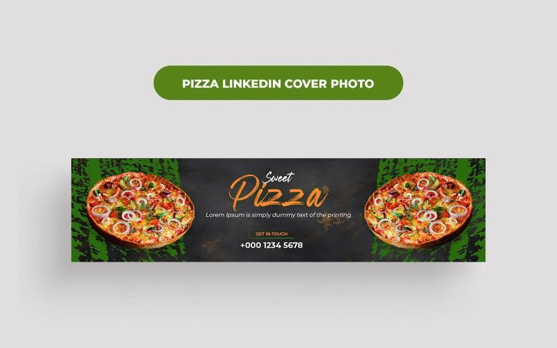 Pizza LinkedIn-omslagfoto
