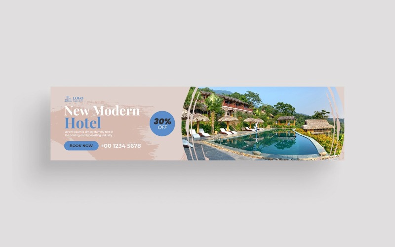 Zdjęcie w tle LinkedIn Modern Hotel