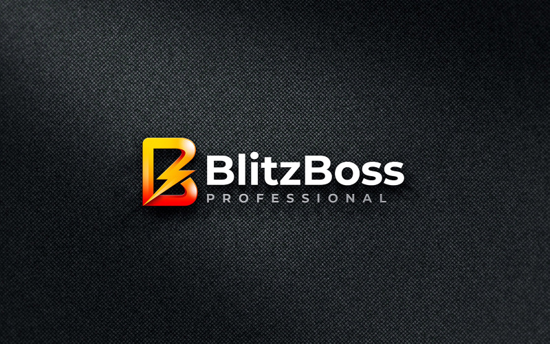 Літера B - Шаблон логотипу Blitz