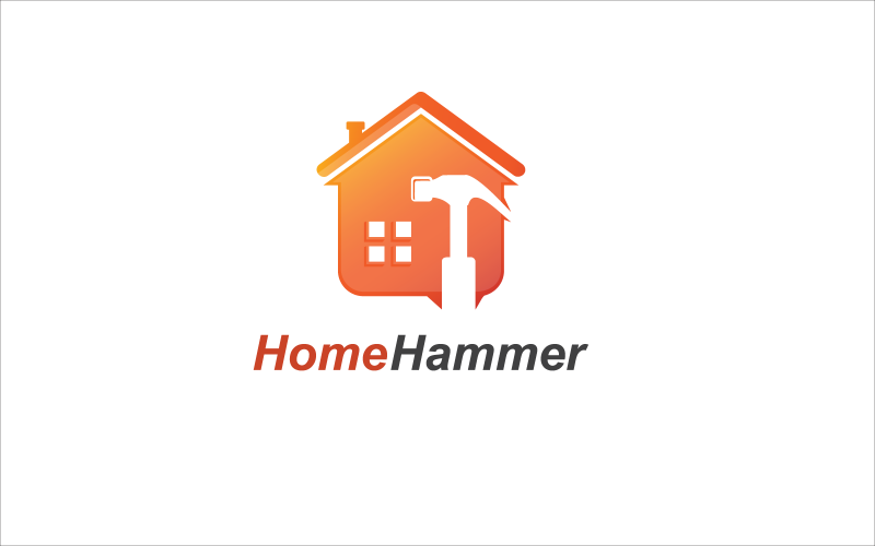 Minimalist Modern HouseHammer Logo