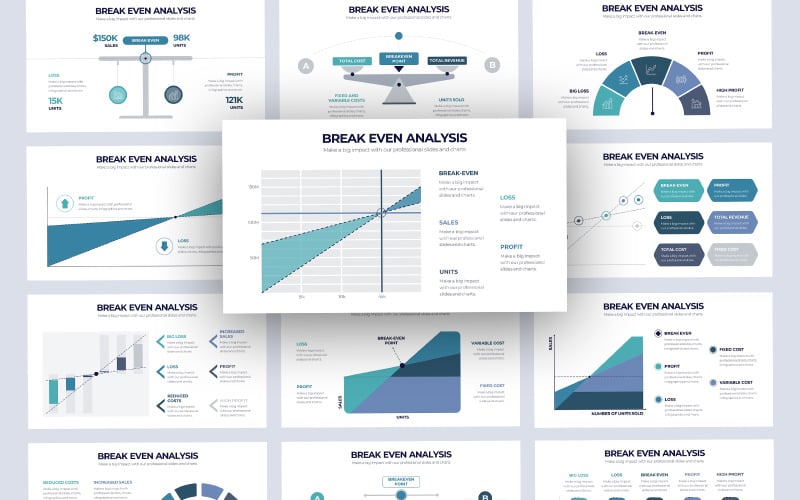 Modelo de apresentação do Google de infográfico de análise de equilíbrio