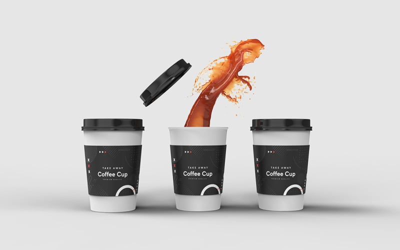 Take Away Coffee Cup Mockup Template Vol 41 - Templatemonster