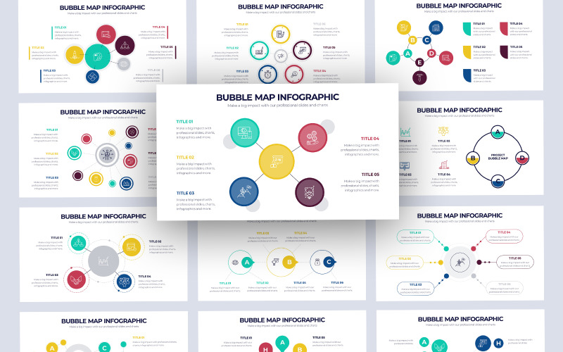 Bubble Map Infographic Keynote Template