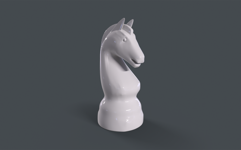 Cavalo de xadrez ícone 3d