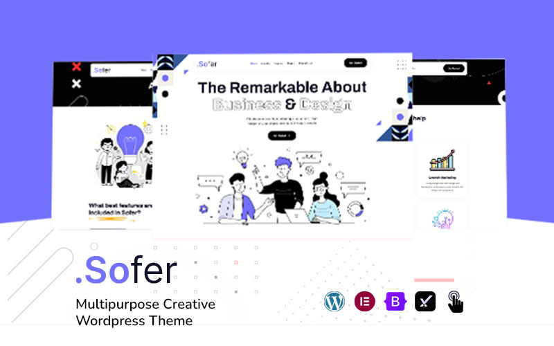 Sofer — креативная тема WordPress