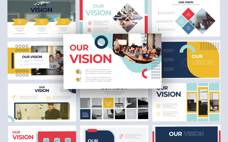 Business Vision Slides Keynote Шаблон