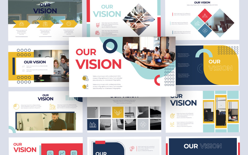 Business Vision Slides mall för Google Slides