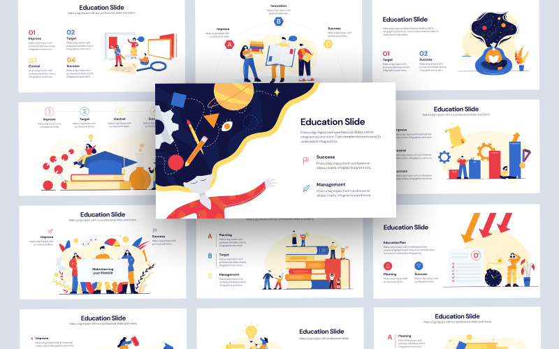 Education Vector Infographic Keynote Template