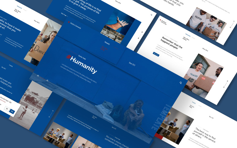 Modèle de présentation Google Slides sur l'humanité sociale