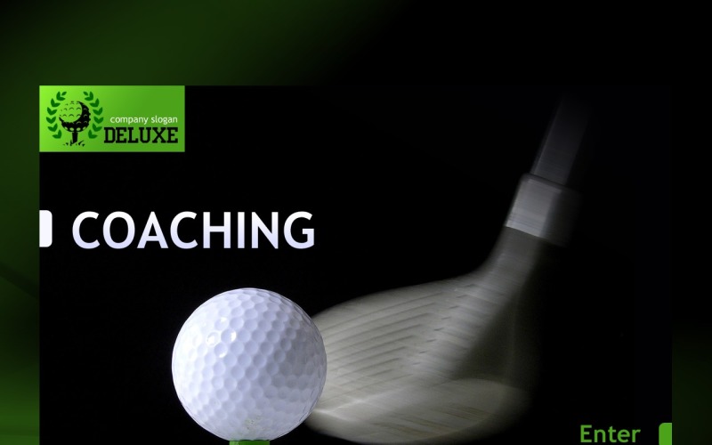 Tema PowerPoint #30687 Golf PowerPoint Template