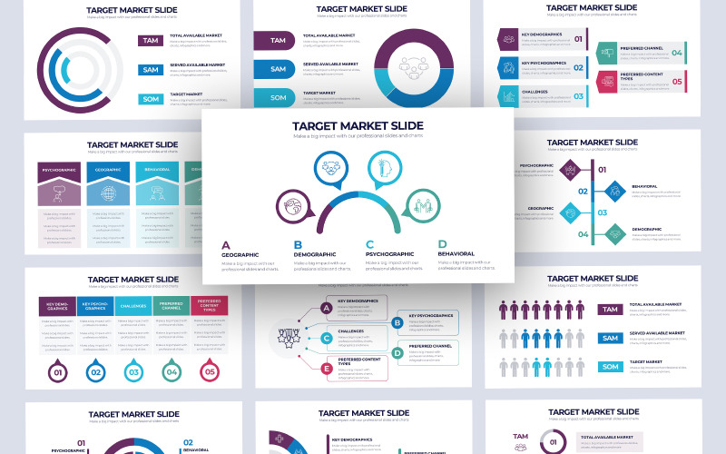 Målmarknad Infographic Keynote Mall