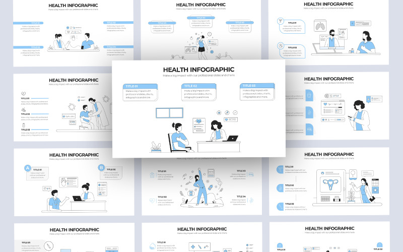 Medische & Gezondheid Vector Infographic PowerPoint-sjabloon
