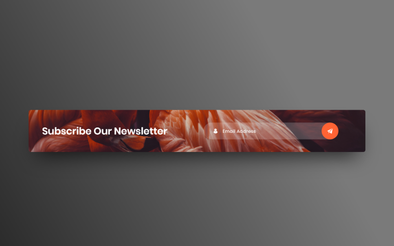 Abonnieren Sie die Popup Hero Header Landing Page Adobe XD Template Vol 030