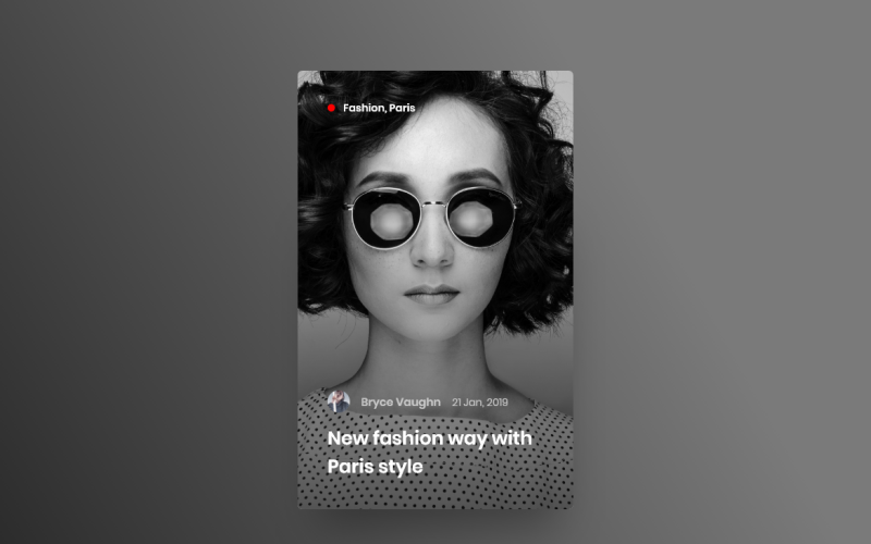 Blog Widget Hero Header Landing Page Adobe XD Template Vol 016