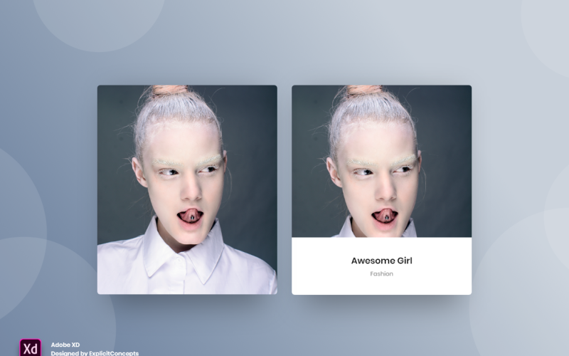 Portföy Hover Durumu Kahraman Başlığı Açılış Sayfası Adobe XD Şablonu Cilt 056