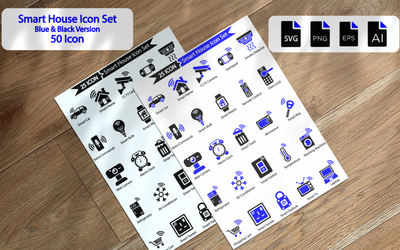 50 premium slimme huis icon set