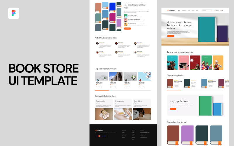 Kitapçı UI Tasarım Şablonu