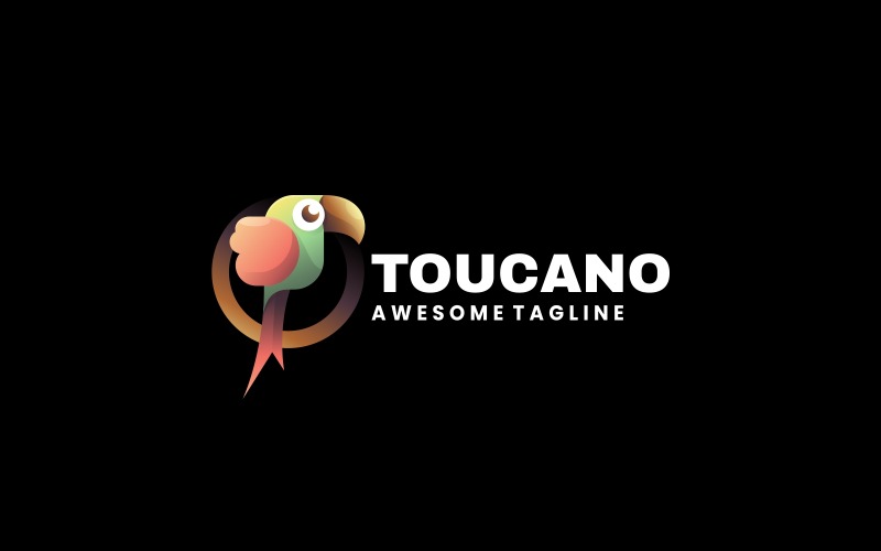 Toucan Gradient Kleurrijk Logo Vol.5