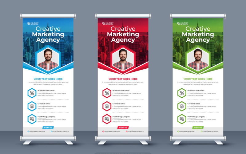 Banner roll up aziendale per il marketing